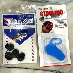 Glovelock & sting pad accessories for baseball/softball gloves NIP
